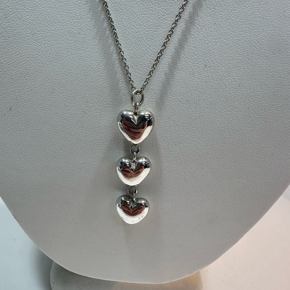 Tiffany & Co. Silver Heart Pendant Necklace - Picture 4 of 4